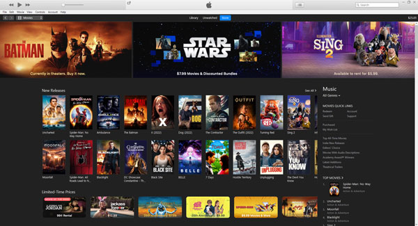 iTunes Movie Store