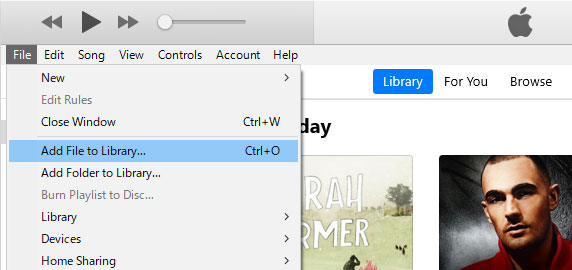 Add songs to iTunes library