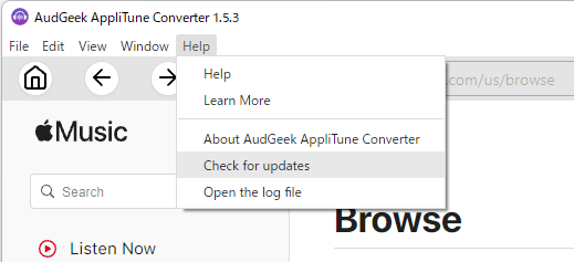 Upgrade AudGeek AppliTune Converter (Windows)