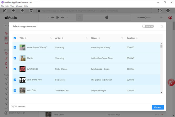 Select Apple Music Songs